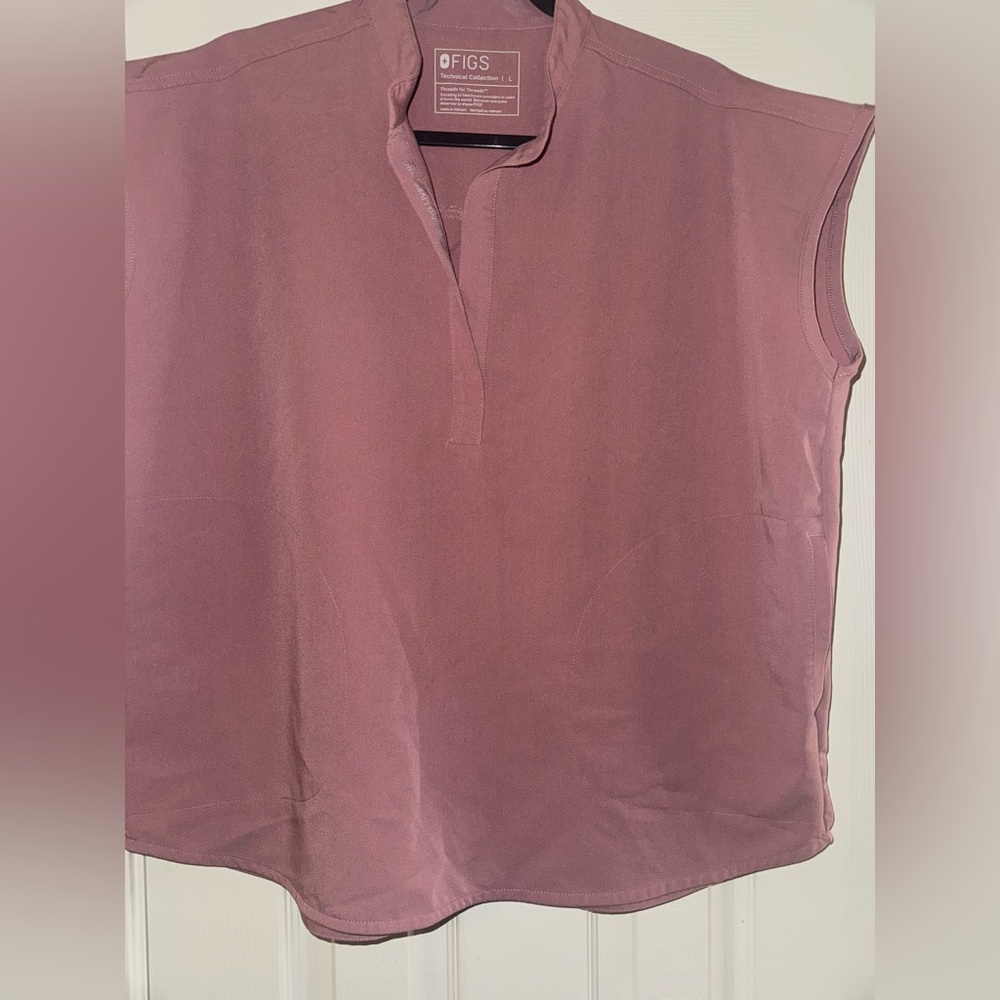 Figs Mauve Blouse